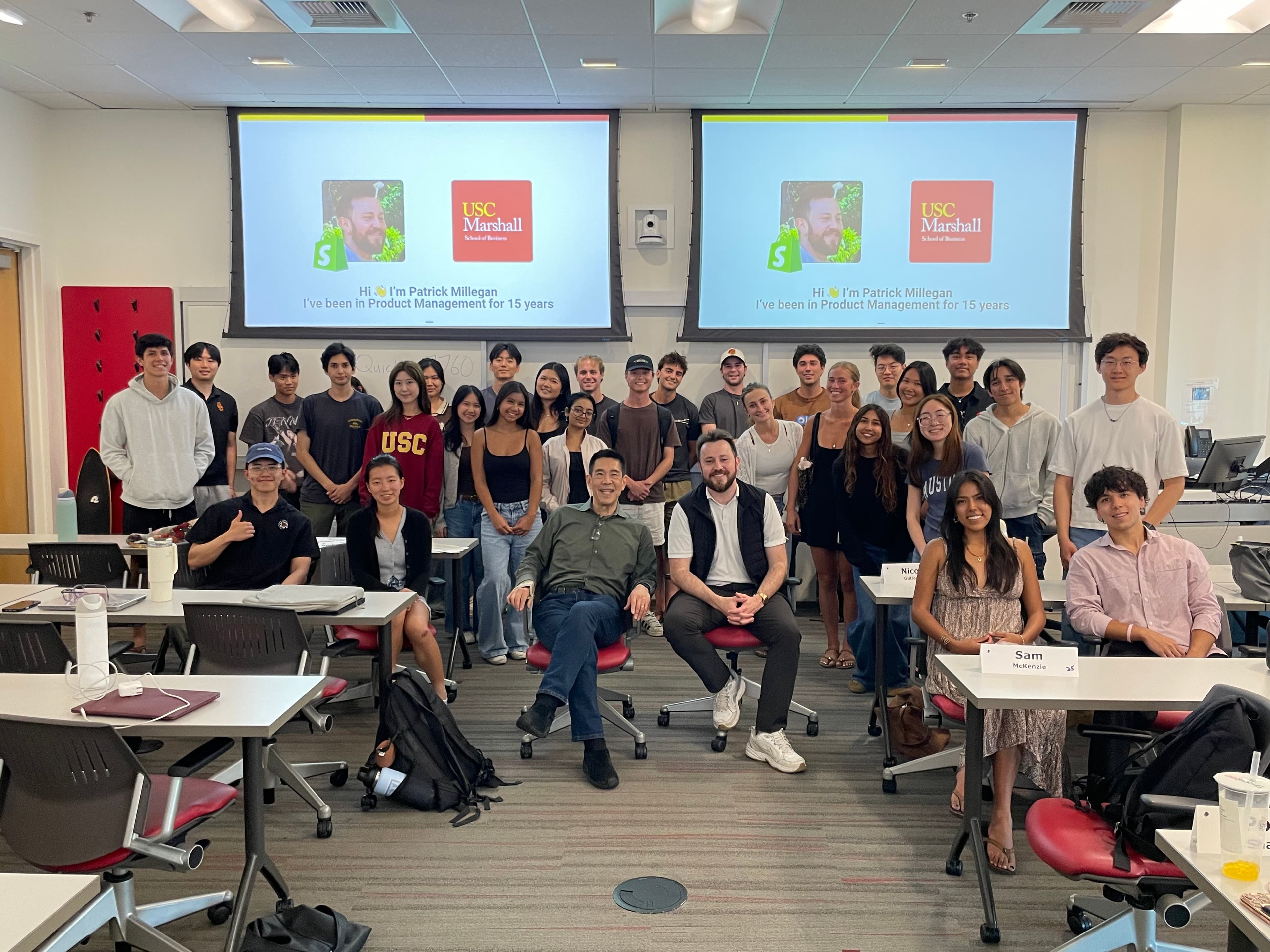 USC Marshall undergraduate class